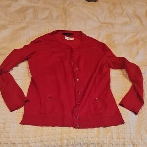 Tommy Hilfiger Women's Vibrant Red Cardigan